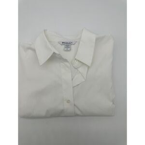 Athleta Shirt for Women Button Up Sz L Long Sleeves Side Pocket Accent White